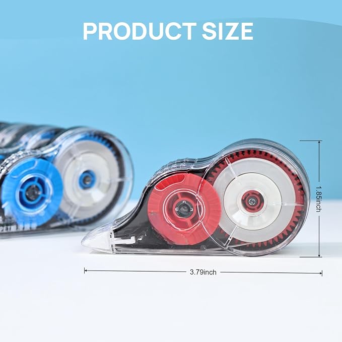 32-Pack Correction Tape, 39.37 ft Each, Fast Clean and Easy-to-Use Correction Tape Bulk, Office School Supplies, Random Mixed Colors