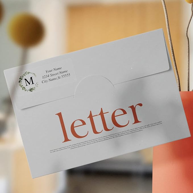 Custom Address Labels-Personalized Address Labels, Return Address Labels with Strong Adhesion,Can Be Used for Cardboard,Paper,Plastic Glass Metal (2.6x1 Inch, Set of 100)