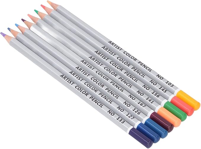 Pssopp Soft Core oil Based Colored Pencils Set Sketching Drawing Pencils Set,Colored Pencils Art Supplies for Kid Beginners Color Pencils Drawing Pencils Art Craft Supplies for Students