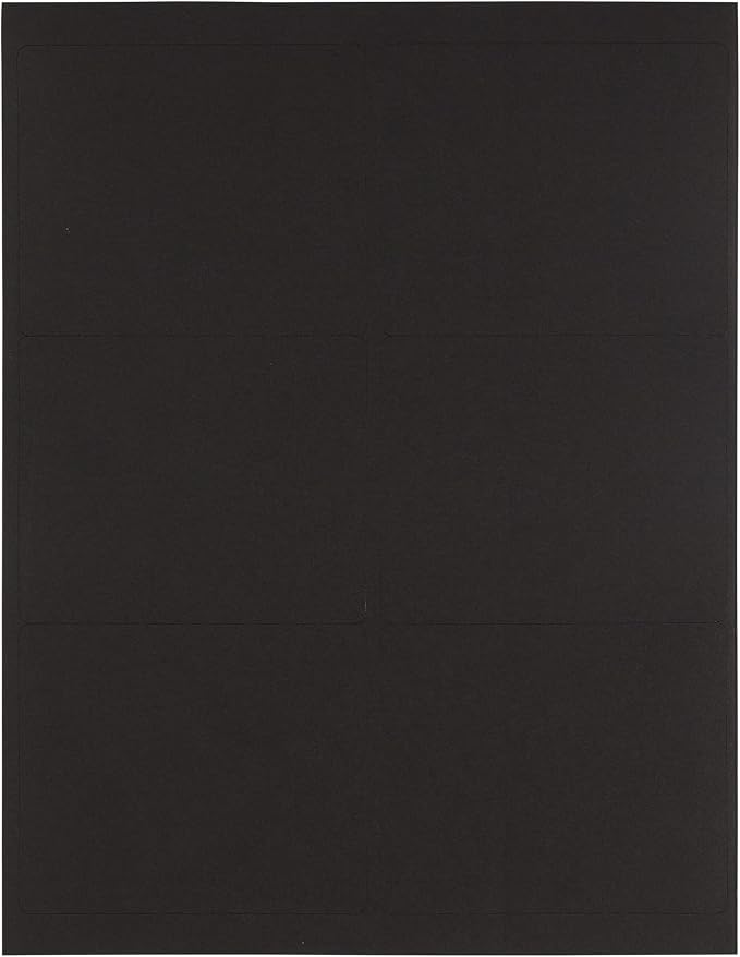 JAM PAPER Shipping Address Labels - Large - 3 1/3 x 4 - Black - 120/Pack
