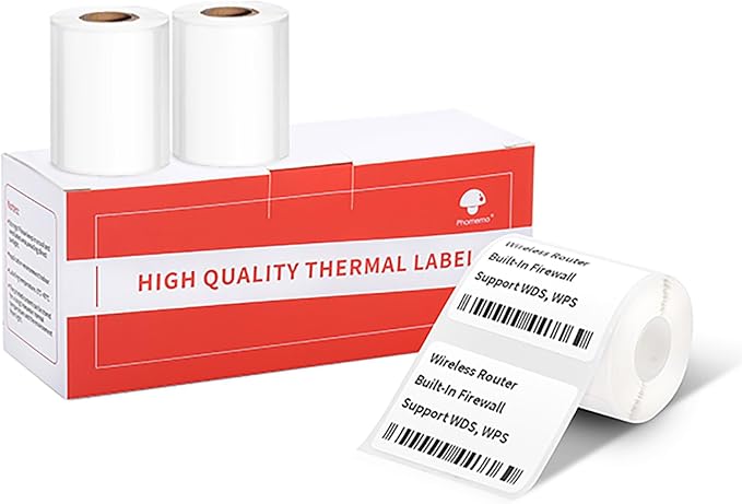 Phomemo [3x230 pcs] Labels M110, 3 Rolls 1.57''x1.18'' (40x30mm) | M110 M100 M220 M221 M250 M421 Label Printer, White, for Phomemo Thermal Shipping Printer, for Address,Barcode,Small business