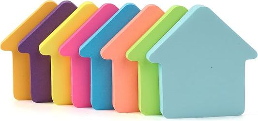 Sticky Notes, Arrow Shape Sticky Notes 8 Pads 8 Colors Cute Self-Stick Stickies Funny Note Pads 100 Sheets Teacher Back to School Supplies and Oﬃce Products
