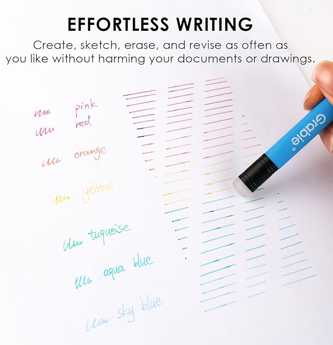 Grabie Erasable Gel Pens, Medium Point 0.7 mm Erasable Pens, Make Mistakes Disappear for Drawing Writing Planner, Pack of 36 Assorted Colors