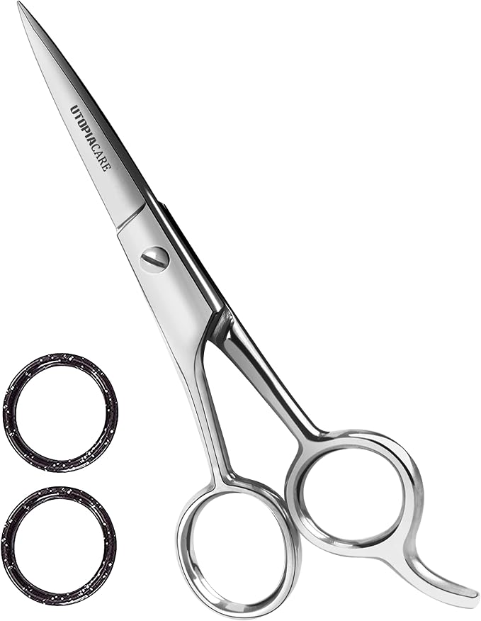 Utopia Care Hair Cutting and Hairdressing Scissors 3.5 Inch, Premium Stainless Steel shears with smooth Razor & Sharp Edge Blades, for Salons, Professional Barbers, Silver