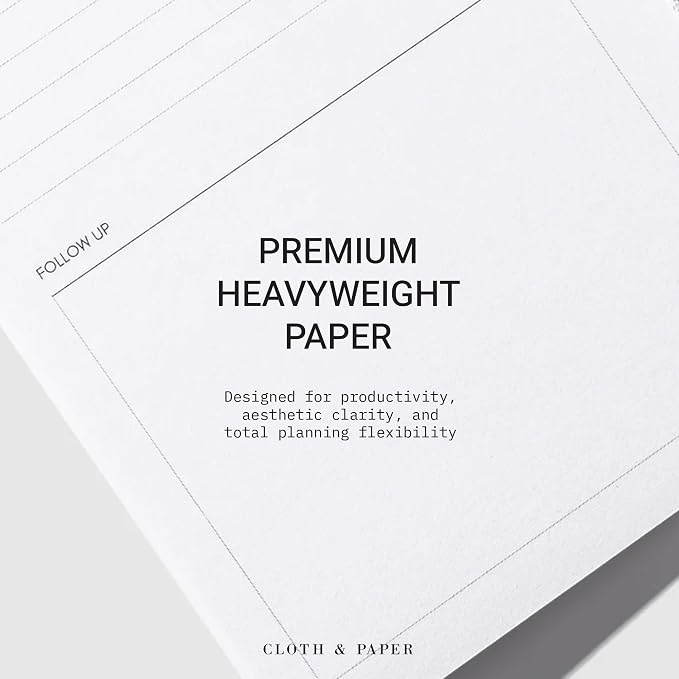 Cloth & Paper Travel Notebook | Meeting Notes – Bordeaux | Pocket Plus Meeting Notebook 3.2" x 6" | Structured Meeting Layout for Agenda, Attendees, Notes & Follow Up Tracking – Soft Touch Cover