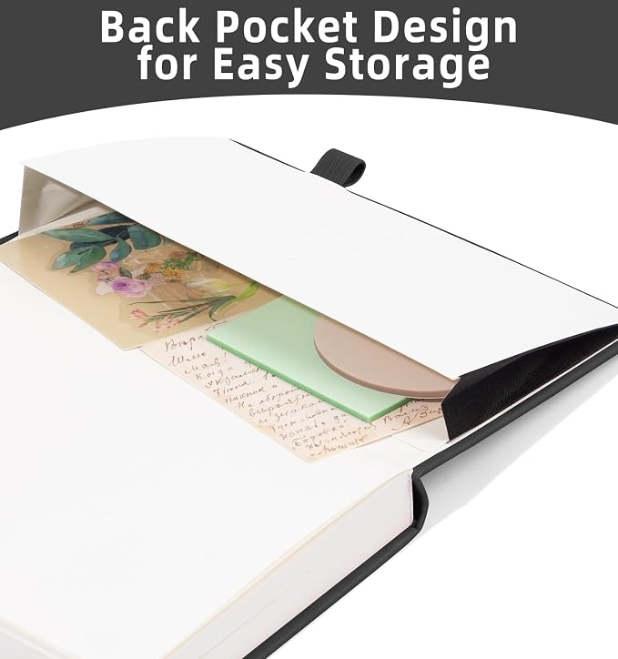 Lined Journal Notebook 365 Pages, A5 Leather Journals for Writing Women & Men, Hardcover Notebook with 100GSM Thick Paper, Daily Journal Notebook for Travel, Work, School, Note Taking, College Ruled