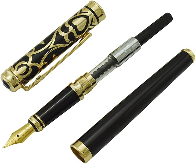 Lanxivi Duke Sapphire Fude Pen Calligraphy Fountain Pen Fine to Broad Size for Signature and Art Drawing