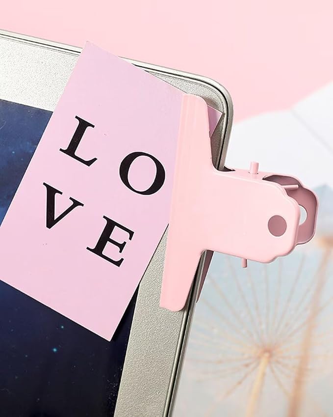 2PCS Extra Large Binder Clips Metal Bulldog Clips Large Paper Clamps Holder Chip Clips for Home School Office Drawing Bag Pink 3inch