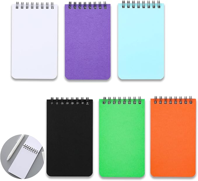 Pocket Notebook Mini Notepad Small Spiral Notebooks 3X5Inch (6-blank) | functionality PortabilityPortability convenience