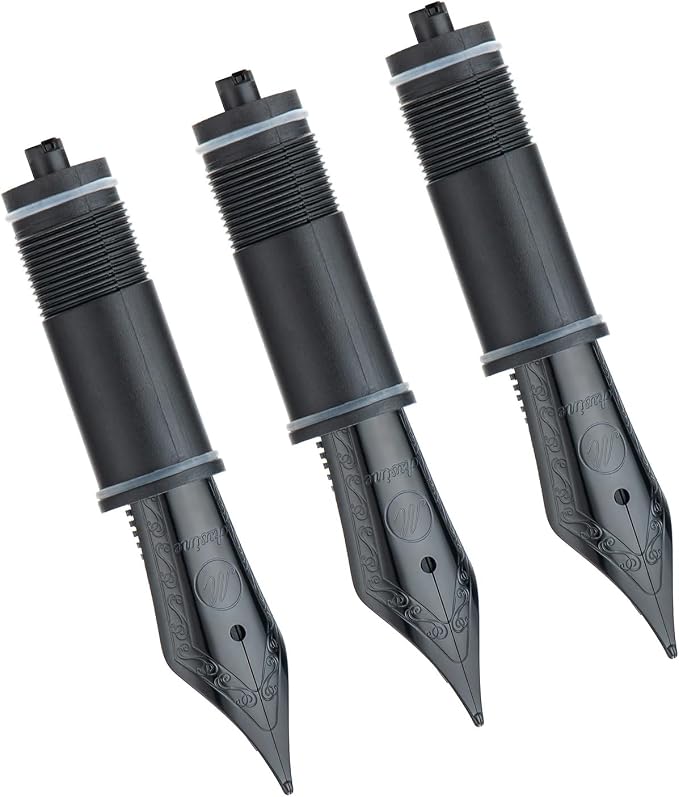 Asvine 3 PCS Fountain Pen Black Nib, Size 6 Medium Nib V169, P20, P30 and V126