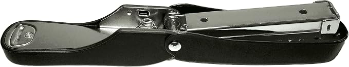 Praxxis Pro Office Supplies - Aria-Plus Half-Strip Mini Stapler - Durable, Compact, and Colorful Stapler for Office and Travel Use, Compatible with Standard 26/6 Staples, Charcoal