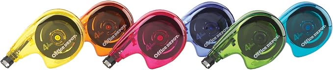 Office Depot® Brand Side-Application Correction Tape, 1 Line x 392", Pack of 16 Cartridges