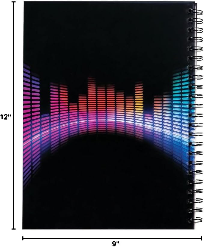 UCreate Fashion Poly Sketch Book, Sonic Vibes, 9" x 12", 1 Count
