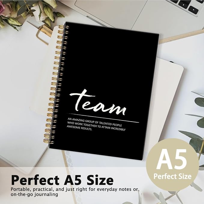 Meeting Notebook for Work, Team Gifts for Employees, Employee Appreciation Gifts, Thank You Gift for Women Men Leader Boss Mentor Manager Coworkers Going Away Retirement, 5.5x8.3