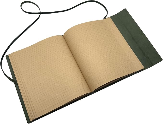 CooLeathor Large Notebook Journal - Genuine Leather Journals for Writing A4 Size Diary 8x10 Inch, Notepad For Women and Man, Gifts,Work,Travel Dark Green