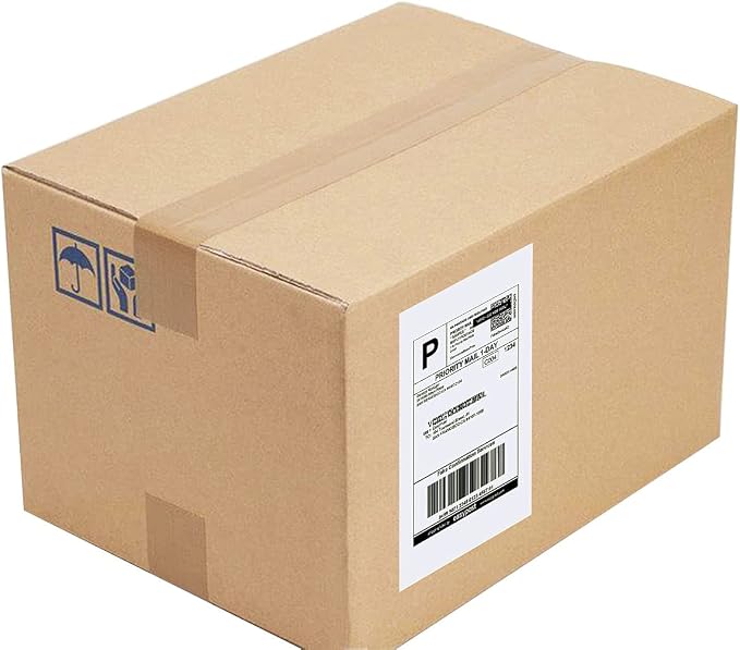 Round Corner 8.5" x 5.5" Address Labels, Half Sheet Shipping Labels, 150 Sheets Self Adhesive Mailing Labels for Laser & Inkjet Printers