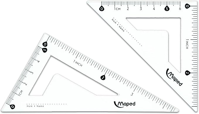 Maped Study Geometry 10 Piece Set - Advanced Student Kit - Precision Tools - Durable & Ergonomic Design - Enhances Creativity - Quality Materials | Advanced Student Kit - Precision Drafting Tools - Durable and Ergonomic Design - Enhances Creativity for...