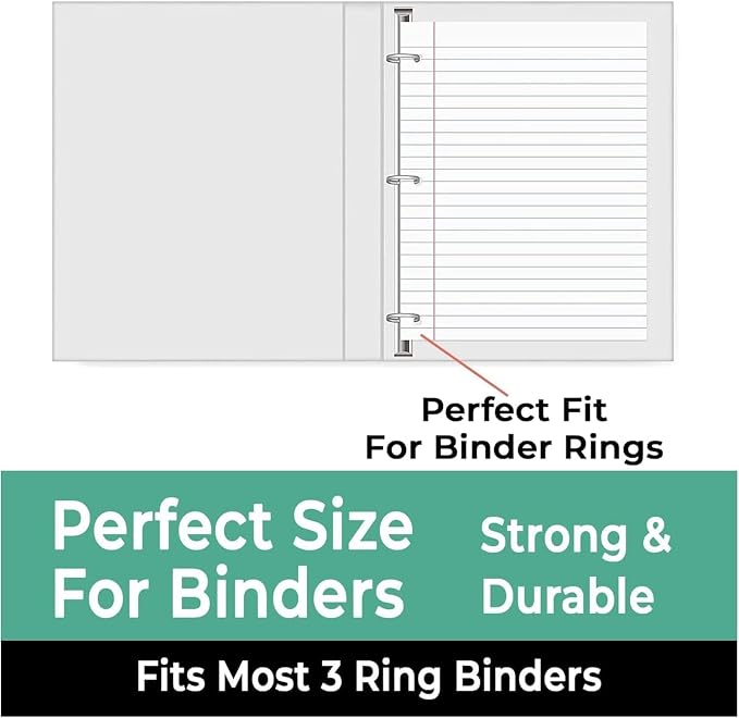 Rosmonde 86400 Sheets(Pallet) Loose Leaf Paper Bulk, 576 Pack,College Ruled | Bulk Notebook Paper, 150 Sheets/Pack, 8 x 10.5", Pallet Of Filler Paper, 3 Hole Punched, School & Office, 4-7 Days Transit