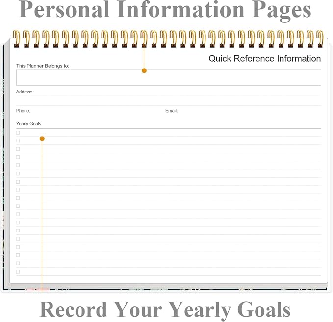 Weekly Productivity Planner - 8.5" x 11" Dashboard Desk Notepad Has 6 Focus Areas to List Tasks for Goals, Projects, Clients, Academic or Meal-Organize Your Daily Work Efficiently, 54 Weeks, Flower-D