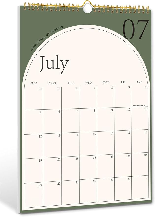 2026-2027 Wall Calendar, Large Calendar from July 2026 - December 2027, Hanging Calendar with Thick Paper, Perfect for Office and Home Monthly Organizing & Planning, 10"×14.7"