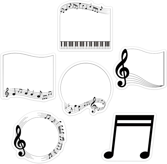 30 Pack Music Sticky Notes - 600 Sheets Music Notepads for Music Teacher Appreciation Gifts Wedding Concert Party Giveaways Musical Notes Message Reminder School Supplies