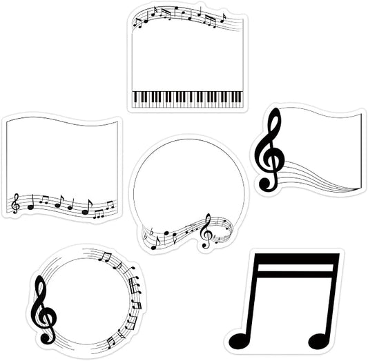 30 Pack Music Sticky Notes - 600 Sheets Music Notepads for Music Teacher Appreciation Gifts Wedding Concert Party Giveaways Musical Notes Message Reminder School Supplies