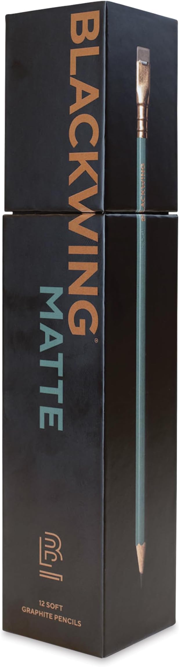 Blackwing Matte Pencils, Soft 3B Graphite, Green Finish, 12 Count