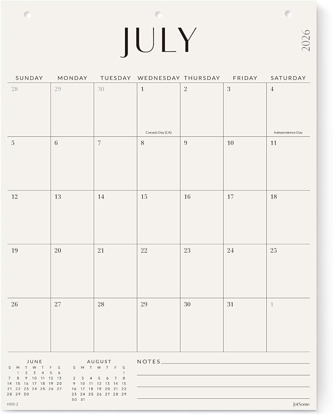 Jotsome Large Wall Calendar 2026-2027, Monthly Wall Calendar From July 2026 to December 2027 17 x 22 inch in Home and Office for Easy Organizing