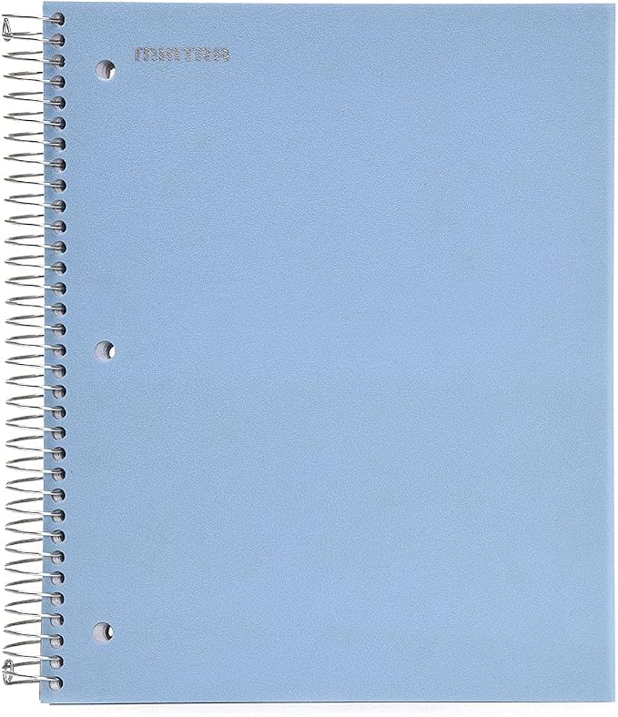Mintra Office Durable Spiral Notebooks, 5 Subject (Arctic Ice, College Ruled 1pk)