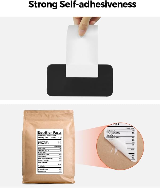 MMUNBYN 3x5 Thermal Labels, 500 Sheets/1 Stcak, White | Strong Adhesive & Perforated, Non BPA&BPS for Small Business, Shipping, Barcode, Price Tag