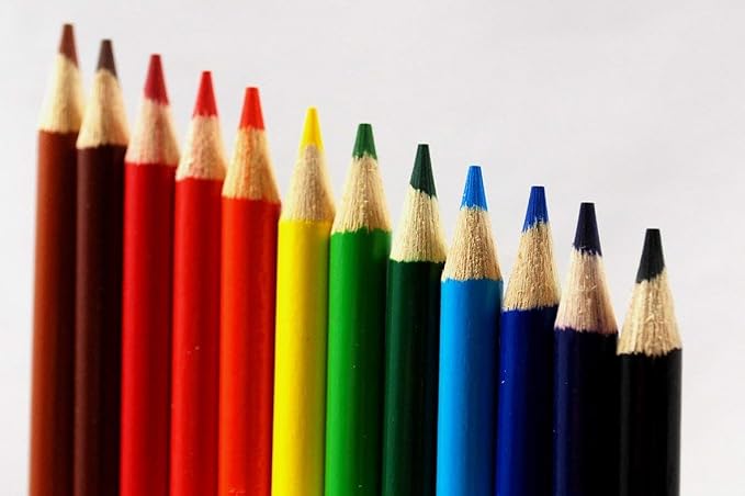 Colored Pencils Soft Core Color Pencil Set for Kids Adult Coloring Books Drawing, Writing Sketching (24 Count)