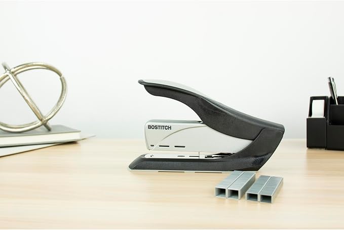 Bostitch Office inHANCE Heavy Duty Stapler, 65-Sheet Capacity, Black/Silver