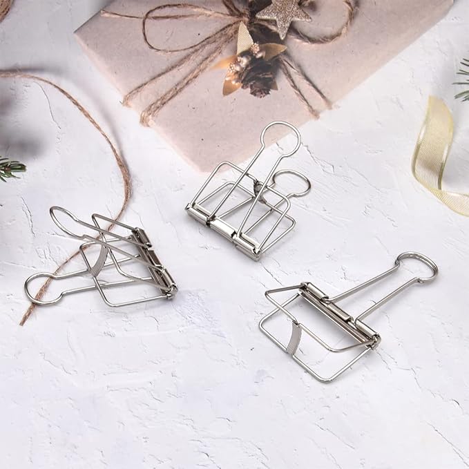 Extra Large Binder Clips 2 Inch, Big Paper Clamps Silver for Office School Supplies (15Pcs)