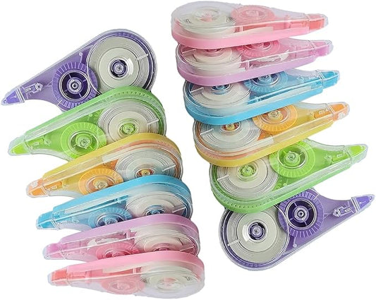 12PCS White Correction Tape,39.4ft Each,Easy To Use Applicator for Instant Corrections Wrong Writing At Any Time, Tear-Resistant Correction Tape for Office or School Supplies