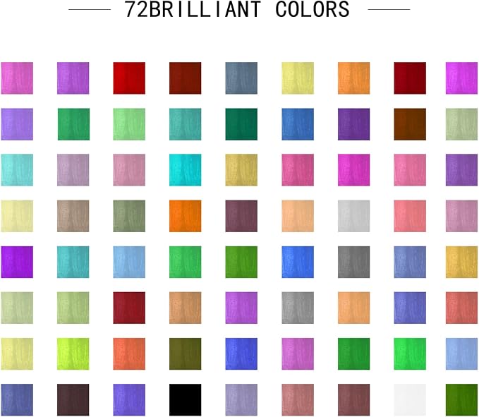 72 Pack Watercolor Markers, Dual Tip Water Brush Pens with 3 Free Water Blending Brushes, Water Based Art Markers for Adult Coloring, Calligraphy, Sketching, Bullet Journaling Drawing