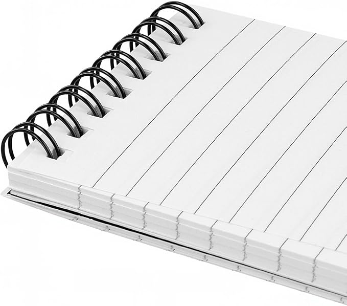 50 Pack Mini Spiral Notebooks, 3x5 Inches Pocket Notepad, 60Sheets/120Pages Memo Notepads for Home, Office, Travel, Black Cover