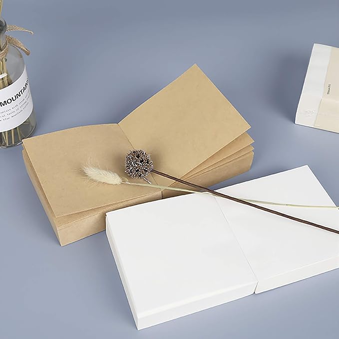 VANRA Note Cube 4 x 4 Inch (Not Sticky) Memo Cube Refill (No Holder) Tear-Off Pages (Not Loose) Blank Scratch Pads, 400-Sheets/Cube (Ivory White)
