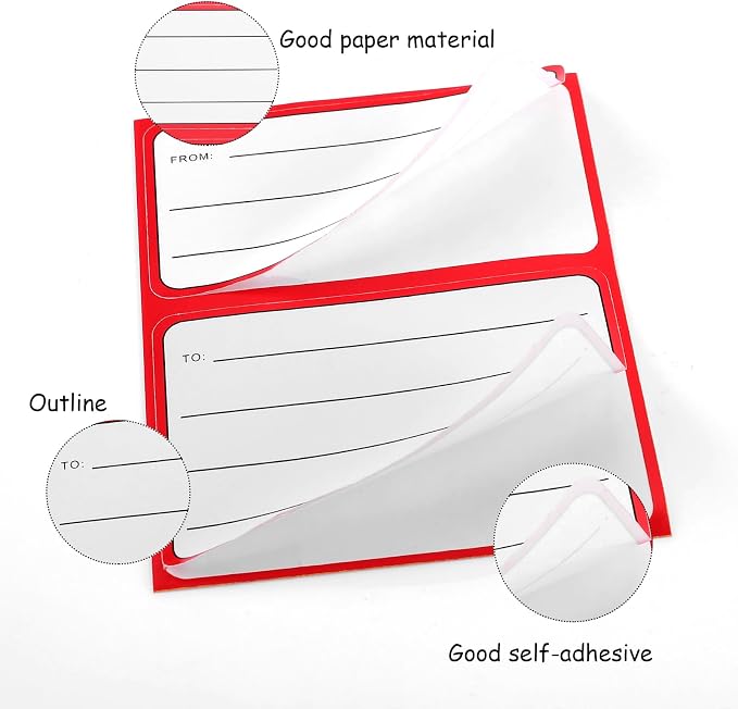 50 Sheets Address Labels, 3.5 x 4.5 Inch to/from Address Mailing Labels, Self-Adhesive Blank Handwriting to/from Address Tags Sticker for Mailing Boxes, Envelopes, Shipping Labels