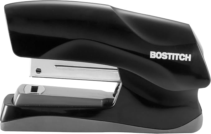 Bostitch Office Heavy Duty Stapler, 40 Sheet Capacity, No Jam, Half Strip, Fits into the Palm of Your Hand, for Classroom, Office or Desk, Charcoal