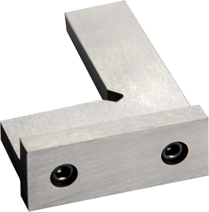 Precision Machinist Square 2 Inch Engineer Square 90 Degree Right Angle Ruler Ground Hardened Steel with Seat 2 x 1.6 Inch