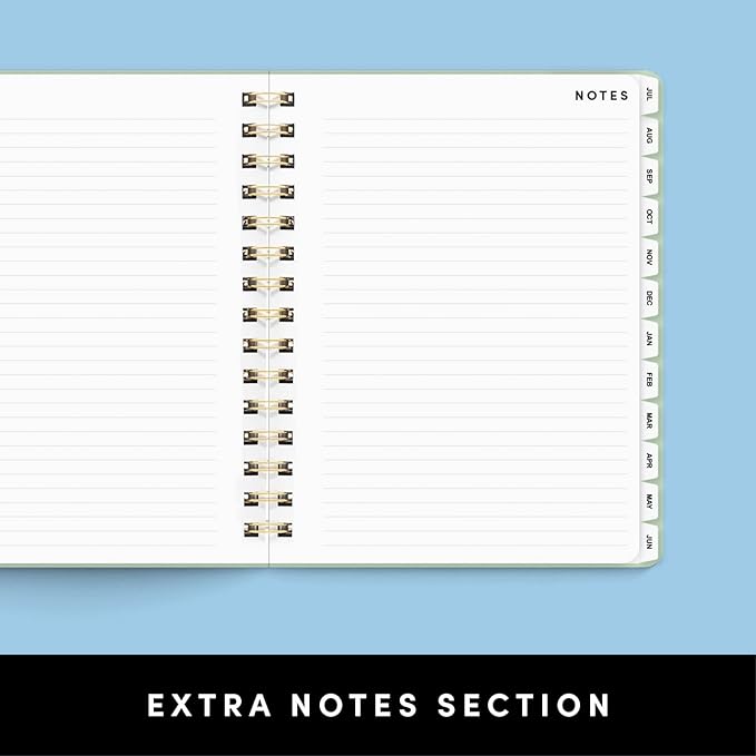PAPERAGE Academic Planner, Weekly & Monthly Planner & Calendar, 12-Months, July 2026 - June 2027, (7" x 8"), School & Student Planning Agenda with Tabs, Bonus Pages & Inner Pocket, royal Blue