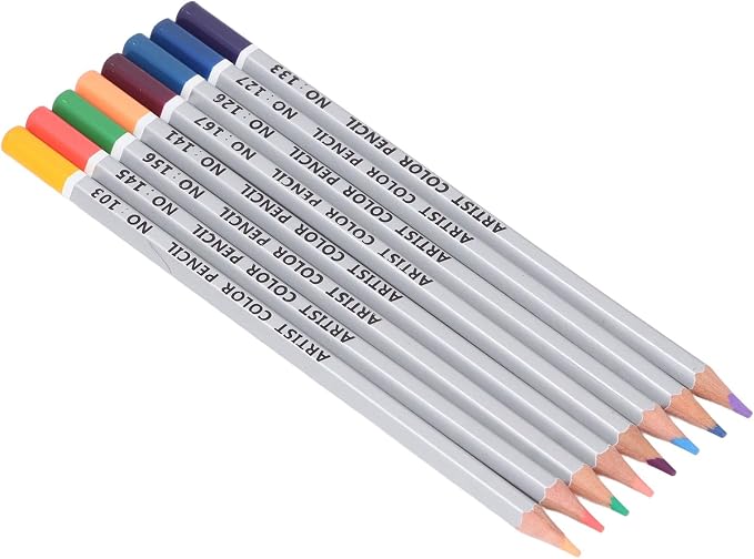 Pssopp Soft Core oil Based Colored Pencils Set Sketching Drawing Pencils Set,Colored Pencils Art Supplies for Kid Beginners Color Pencils Drawing Pencils Art Craft Supplies for Students