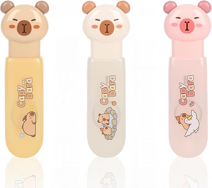 Correction Tape, Mini Retractable Correction Tape Pen, with Aesthetic Cute Capybara Applicator,for Back To School Office Supplies.
