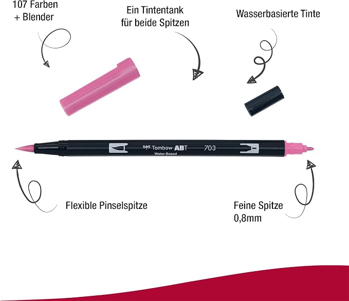 Tombow Dual Brush Pen, ABT, No. 703 (AB-T703)