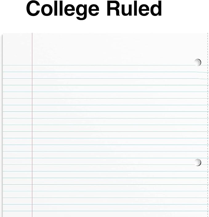 STAPLES Premium 1‑Subject Notebook, 8.5” x 11”, College Ruled, 100 Sheets, Black, 3‑Pack