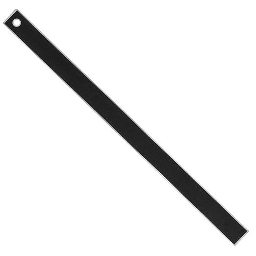 Stainless Steel 18 Inch Metal Ruler Non-Slip Rubber Back, with Inch and Metric Graduations