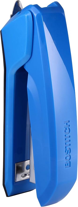 Bostitch Office Ascend 3 in 1 Stapler, 20 Sheet Capacity, Integrated Remover & Staple Storage, 42 Staples Included, Lightweight, Blue