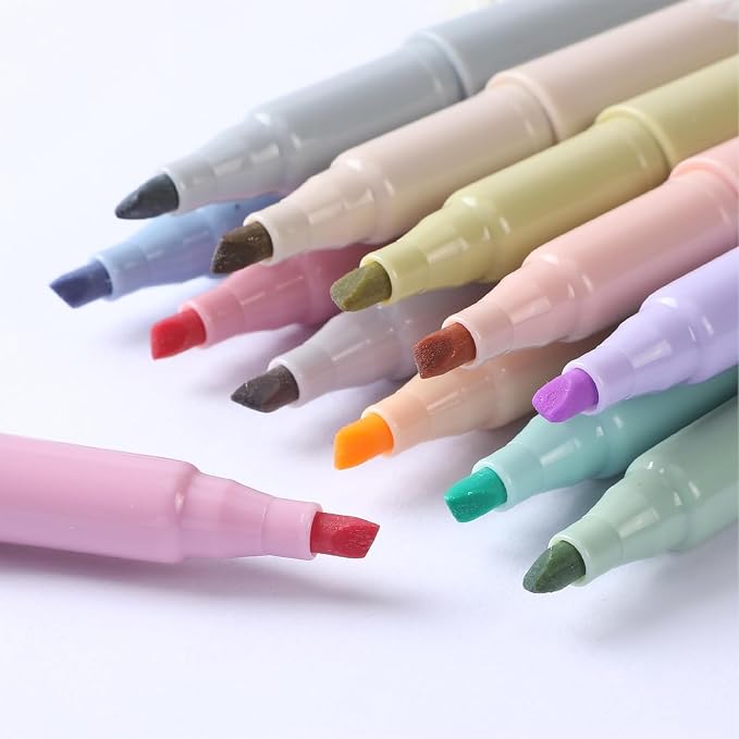Mr. Pen- Highlighters, 12 Pack, Earthy Colors, Chisel Tip, Quick-Dry | Smear-Resistant, Odorless Highlighters for School, Office & Journaling