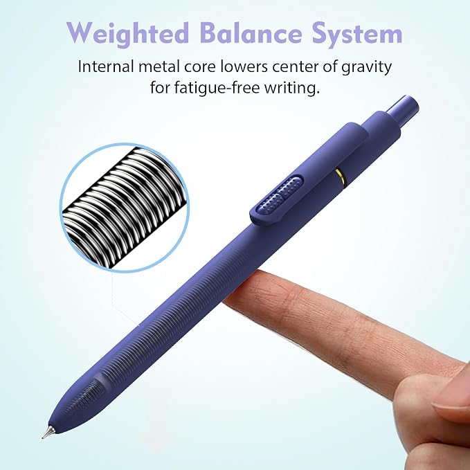 Hiacry 8Pcs Colorful Gel Pens - 0.7MM Fine Point Colored Ink Fidget Pens | Smooth Writing Quick-Dry Pens, No Bleed, Journaling, Note Taking, Coloring, Drawing, School, Office, Men & Women ( Vintage ）