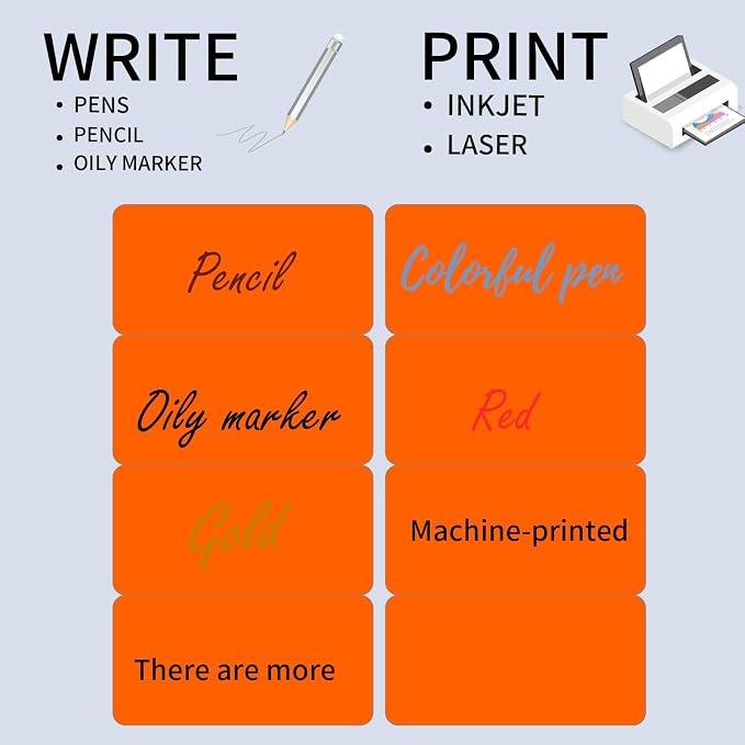 2" x 4" Neon Colored Labels Stickers Fluorescent Bright Neon Color Address Labels for Laser/Inkjet Printer, Permanent Adhesive- 600 Pcs/ 4Colors